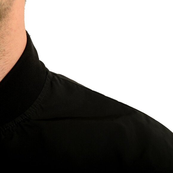 Dsquared2 Men's Black Full Zip Bomber Windbreaker Jacket US S IT 48 - Picture 4 of 5